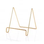 4 PCS Desktop Iron Art Plating Bracket for iPad / CD Display / Cookbook / Plate, Golden, Rose Gold