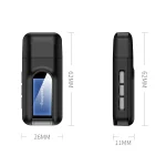 BT201 Bluetooth 5.0 USB 2 in 1 Bluetooth Audio Receiver Transmitter with LCD Display - Image 2
