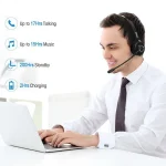 M97 Bluetooth 5.0 Headset Mono Bluetooth Earphone With Charging Base - Image 10