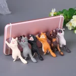60 PCS Sucker Design Cute Cat Smartphone Holder, White, Gray, Orange, Brown orange, Black, White 02 - Image 2