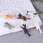 60 PCS Sucker Design Cute Cat Smartphone Holder, White, Gray, Orange, Brown orange, Black, White 02 - Image 3