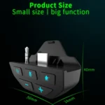 Gamepad Sound Card Headset Adapter For Xbox One Xbox Series / X / S / PS5, White, Black - Image 9