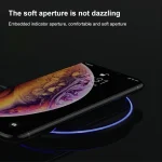 X8 15W QI Round Acrylic Mirror Wireless Charger - Image 6
