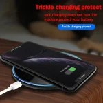 X8 15W QI Round Acrylic Mirror Wireless Charger - Image 7