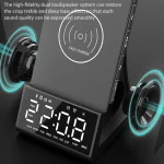 X7 Multifunctional Wireless Charging Bluetooth Speaker with Alarm Clock & Radio & Remote Control, US Plug, UK Plug, EU Plug, AU Plug - Image 4