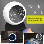 X10 Multifunctional Bluetooth Speaker LED Night Light Alarm Clock Bluetooth Speaker, Support TF Card & AUX & FM Radio, US Plug, EU Plug, UK Plug - Image 7