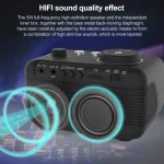 M9 Wireless Bluetooth Speaker Multifunctional Desktop Alarm Clock Support TF Card & U Disk & AUX, US Plug, EU Plug, UK Plug - Image 4
