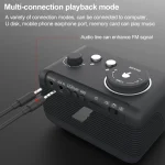 M9 Wireless Bluetooth Speaker Multifunctional Desktop Alarm Clock Support TF Card & U Disk & AUX, US Plug, EU Plug, UK Plug - Image 5