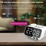 M9 Wireless Bluetooth Speaker Multifunctional Desktop Alarm Clock Support TF Card & U Disk & AUX, US Plug, EU Plug, UK Plug - Image 8