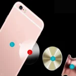 10 PCS CD Texture Aluminum Alloy Magnetic Sheet Magnetic Patch Set For Car Phone Holder, With Alcohol Cotton Sheet And Protective Film, Black, Silver, Tyrant Gold, Rose Gold - Image 4