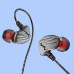 In-Ear Earphone Bass Mobile Phone Game Sports Wired Headset, Black, Silver - Image 9