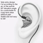 In-Ear Earphone Bass Mobile Phone Game Sports Wired Headset, Black, Silver - Image 5