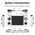 POWKIDDY X35H 3.5" Portable Video Game Player Hall Sensor Joystick Handheld Game Console, 64G Black Transparent, 64G Blue Transparent, 64G White, 128G Black Transparent, 128G Blue Transparent... - Image 8