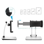 Aluminum Alloy Tablet Bracket Lazy Desktop Folding Mobile Phone Tablet Bracket - Image 4
