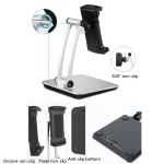 Aluminum Alloy Tablet Bracket Lazy Desktop Folding Mobile Phone Tablet Bracket - Image 5