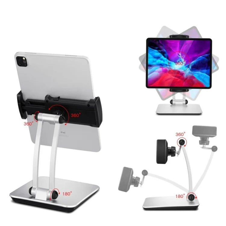TBD05718937_5.webp Aluminum Alloy Tablet Bracket Lazy Desktop Folding Mobile Phone Tablet Bracket - Image 6