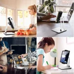 Aluminum Alloy Tablet Bracket Lazy Desktop Folding Mobile Phone Tablet Bracket - Image 7