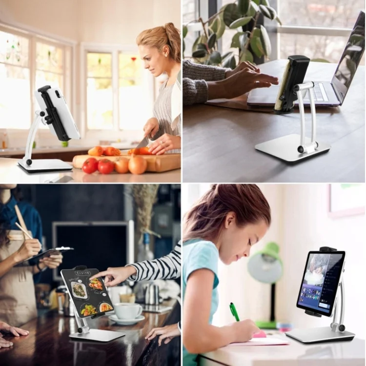 TBD05718937_6.webp Aluminum Alloy Tablet Bracket Lazy Desktop Folding Mobile Phone Tablet Bracket - Image 7