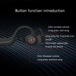 B20 Magnetic Suction Charging Bone Conduction Wireless Swimming Earphone, Gray, Red - Image 3