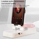 Multifunctional Desktop Stand For Mobile Phone And Tablet With Bluetooth Speaker - Image 4
