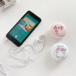 2 Pairs Heavy Bass Wired Headset Mobile Phone Universal Headset with Storage Box & Microphone, Pink Rat + Storage Box, Black Rat + Storage Box, Blue Rat + Storage Box, White Rat + Storage Box - Image 4