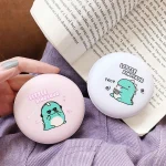 2 Pairs Cartoon Pattern Heavy Bass In-Ear Headphones Universal Wired Headphones with Microphone, White, Pink, Black, Light Blue - Image 3