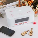 A8 Charging Base Audio NFC Bluetooth Speaker Alarm Clock, US Plug, EU Plug, UK Plug - Image 3