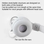 Gorsun GS-778 Mobile Phone Music Headset Wired Laptop Children Headphones, White, Yellow, Blue, Black, Orange, Rose Red - Image 3