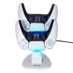 OIVO IV-P5234 Gamepad Aircraft Two-Seater Charger For PS5, White, Black - Image 2