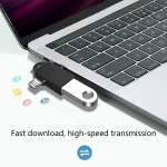 10 PCS LI-09 USB 3.0 Female to USB-C / Type-C + Micro USB Male Multi-Function OTG Adapter with Lanyard, Black, Gold, Silver, Rose Gold - Image 3