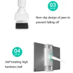 LP-6 Tablet Mobile Phone Lazy Bracket Detachable Bed Bracket, Style:, Two-stage (Golden), Two-stage (Silver), Two-stage (Cute Pink), Two-stage (Titanium Gray), Two-stage (Blue), Three-stage (Golden... - Image 5