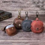 CONTACTS FAMILY CF1119 Pro For Galaxy Buds Pro Crazy Horse Texture Clamshell Earphone Protective Leather Case with Hook, For Galaxy Buds Pro - Image 2