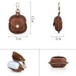 CONTACTS FAMILY CF1119 Pro For Galaxy Buds Pro Crazy Horse Texture Clamshell Earphone Protective Leather Case with Hook, For Galaxy Buds Pro - Image 3