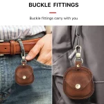 CONTACTS FAMILY CF1119 Pro For Galaxy Buds Pro Crazy Horse Texture Clamshell Earphone Protective Leather Case with Hook, For Galaxy Buds Pro - Image 7