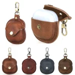 CONTACTS FAMILY CF1119 Pro For Galaxy Buds Pro Crazy Horse Texture Clamshell Earphone Protective Leather Case with Hook, For Galaxy Buds Pro - Image 8