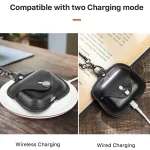 CONTACTS FAMILY CF1122A  AirPods Pro Leather Protective Case with Necklace for AirPods Pro, Black, Red, Blue, Green - Image 6