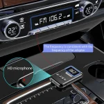 K6 Bluetooth 5.0 Receiver Transmitter 2 In 1 Adapter Computer Speaker Car FM (Black) - Image 3