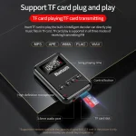 K6 Bluetooth 5.0 Receiver Transmitter 2 In 1 Adapter Computer Speaker Car FM (Black) - Image 4