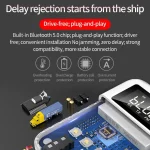 K6 Bluetooth 5.0 Receiver Transmitter 2 In 1 Adapter Computer Speaker Car FM (Black) - Image 6