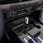 K9 USB Car Bluetooth 5.0 Adapter Receiver FM + AUX Audio Dual Output Stereo Transmitter (White) - Image 7