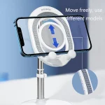 OATSBASF Live Telescopic Desktop Radiator Compact Portable Cooling Phone Holder, Standard:, Bracket White, Bracket Pink, Bracket Green, Radiator Pink, Radiator Green - Image 3