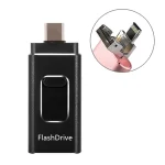 SH02 USB 3.0 + 8 Pin + Mirco USB + Type-C 4 In 1 Mobile Computer U-Disk With OTG Function, 16GB