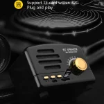 BT01 Retro Bluetooth Wireless Mini Speaker Portable Radio Support TF Card, Pink, Blue, Black, Red, Wood Grain - Image 4