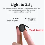 Y30 Wireless Bluetooth Headset 5.0 In-Ear Mini Earphone, Black, White, Digital Display Black - Image 6