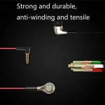 Edifier H230P In-Ear Subwoofer 3.5mm Wire-Controlled Sports Earphone With Microphone, Cable Length:1.3m, Black, Red - Image 4