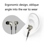 Edifier H230P In-Ear Subwoofer 3.5mm Wire-Controlled Sports Earphone With Microphone, Cable Length:1.3m, Black, Red - Image 5