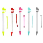 2 PCS 3 In 1 Anti-lost Pen Cap + Anti-lost Conversion Cable + Pen Tip Protective Case Set For Apple Pencil, Night Blue, Red, Yellow, Rose Red - Image 2