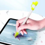 2 PCS 3 In 1 Anti-lost Pen Cap + Anti-lost Conversion Cable + Pen Tip Protective Case Set For Apple Pencil, Night Blue, Red, Yellow, Rose Red - Image 7