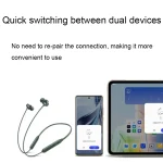 OPPO Enco M33 Hanging Neck Sports Bluetooth Earphones Long Battery Life Gaming Music Headphones, OPPO Enco M33 (Black), OPPO Enco M33 (Green) - Image 12