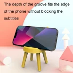 Cartoon Chair Shape Desktop Mobile Phone Holder Cute Mini Universal Phone Rack, Deer(Pink), Deer(Green), Deer(Yellow) - Image 5